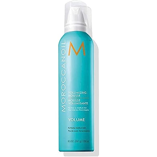 Mousse volumizzante Moroccanoil, 8,5 Fl.  Oz per volume e spessore nei capelli sottili